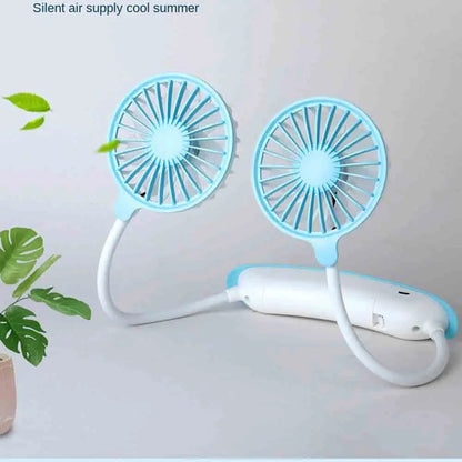 Portable 30 cm Neck Fan | USB Rechargeable Neckband Cooler for Sports, Office & Outdoor