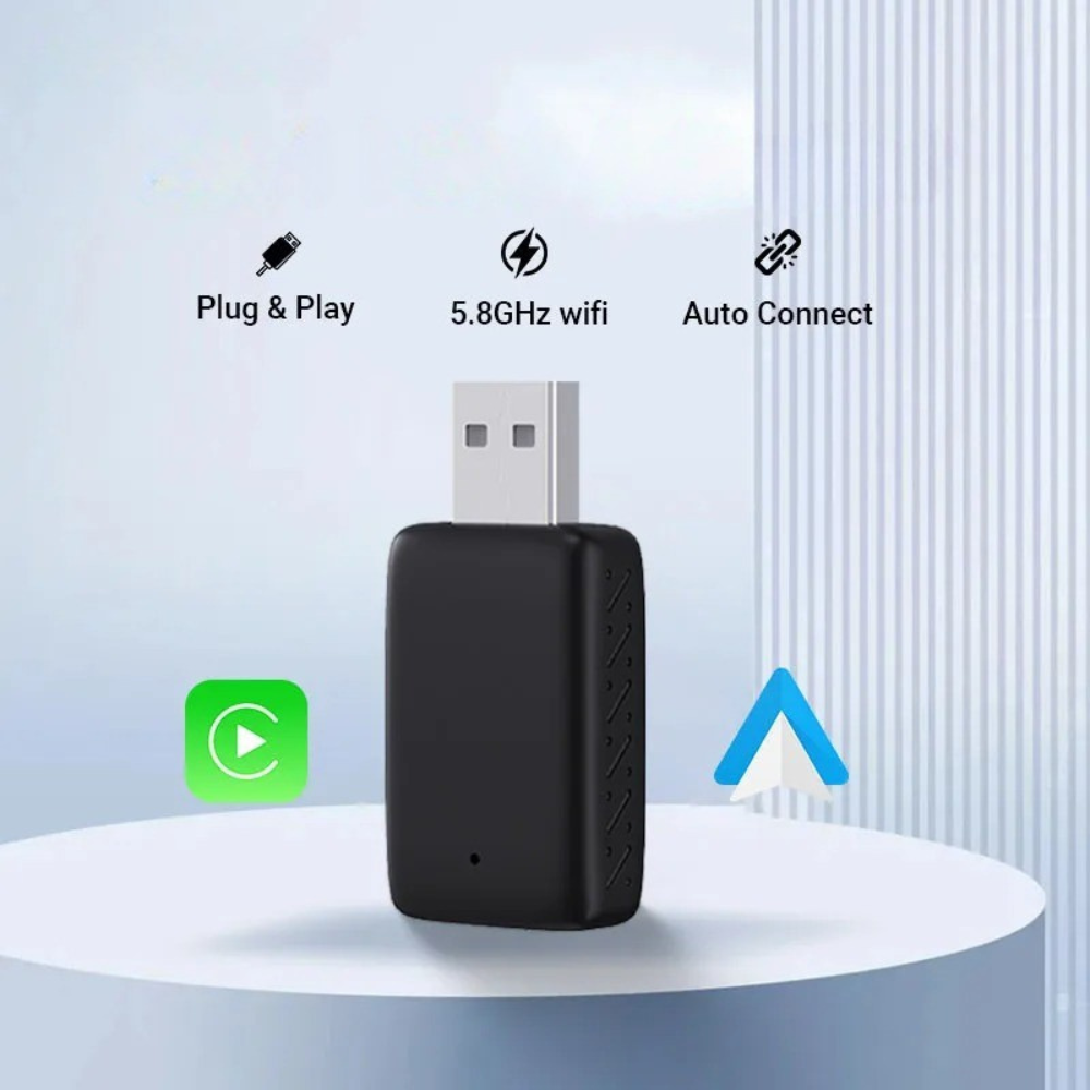 Wireless CarPlay Adapter with USB – Compact and Easy to Use