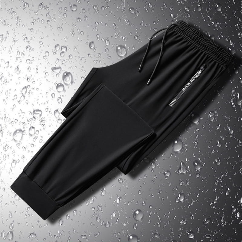 Men's Quick-Dry Stretch Pants with Secure Zipper Pockets