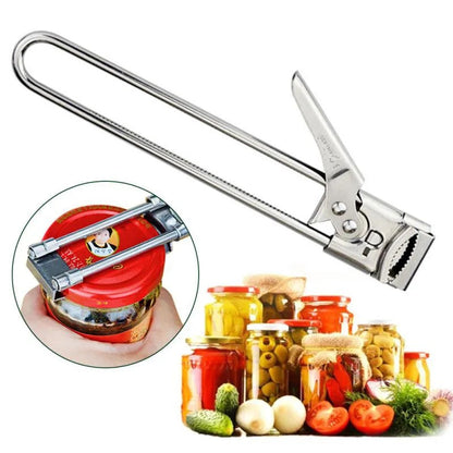 Versatile Stainless Steel Jar & Bottle Opener for Effortless Use