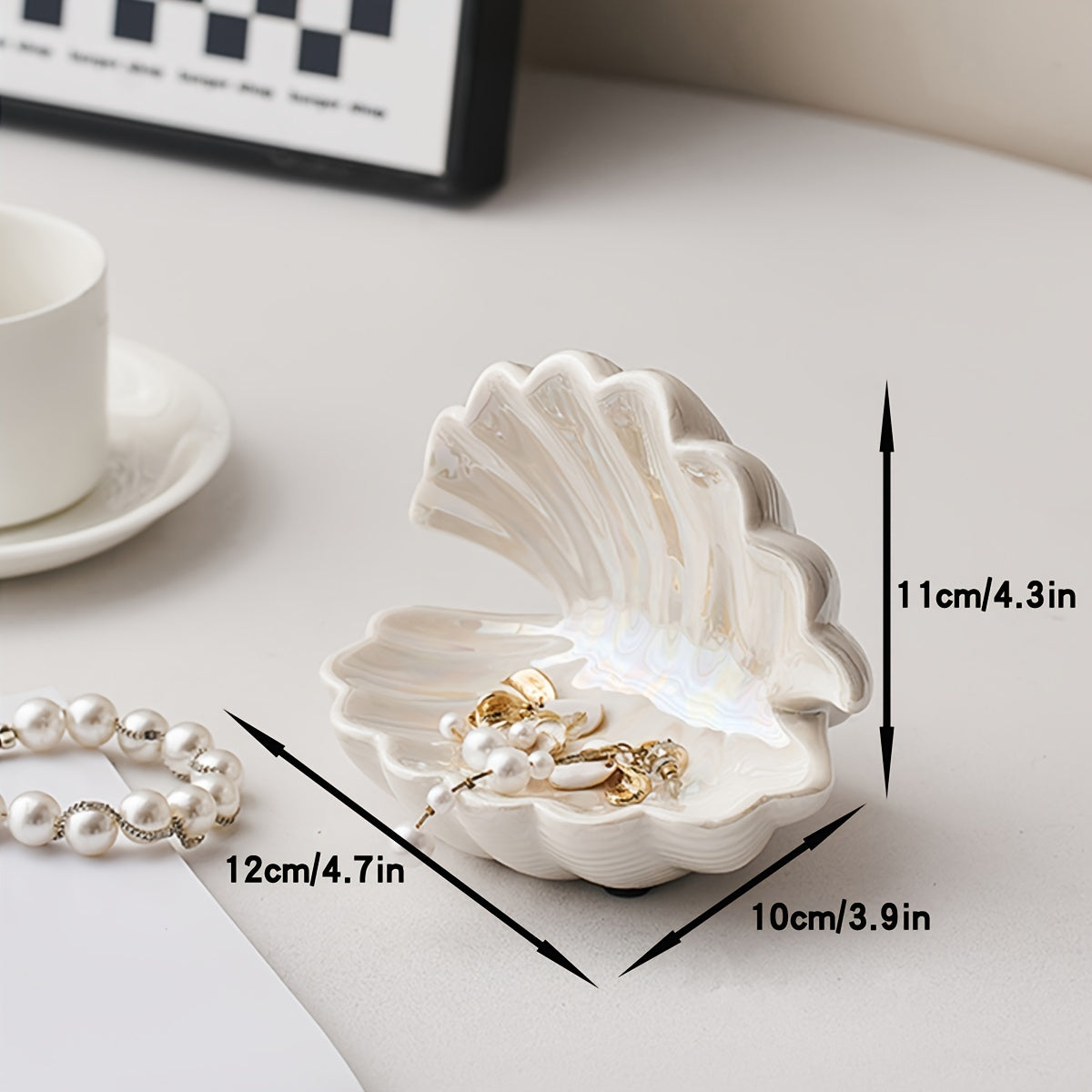 Decorative Porcelain Jewelry Holder – Elegant Art Bowl