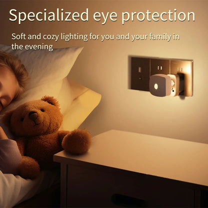 Smart Sensor Night Light | Motion and Light Detection | 3 Color Options | EU Plug | Energy Efficient & Automatic