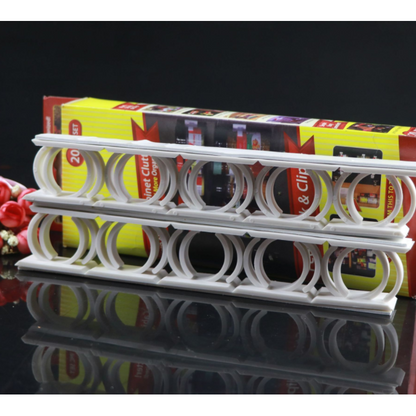 4-Pack Adhesive Spice Jar Holders for Cabinet Organization