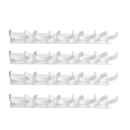 4-Pack Adhesive Spice Jar Holders for Cabinet Organization