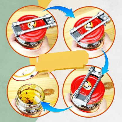 Versatile Bottle and Jar Opener with Adjustable Grip