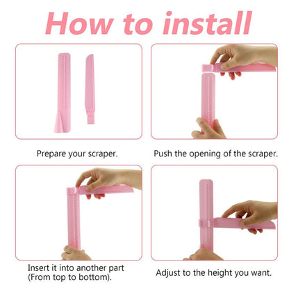 Versatile Cake Smoother and Scraper for Perfect Finishes