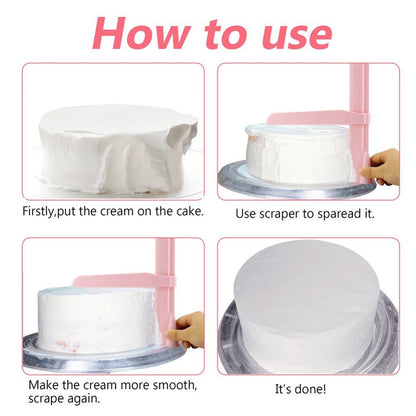 Versatile Cake Smoother and Scraper for Perfect Finishes
