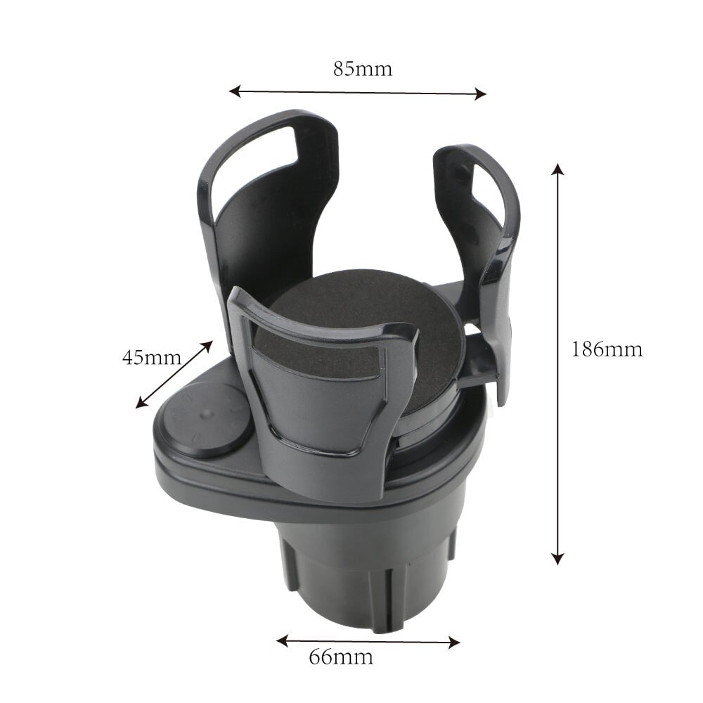 Versatile Vehicle Drink Holder Extender with Rotating Functionality
