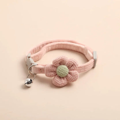 Floral Adjustable Cat Collar for Stylish Comfort