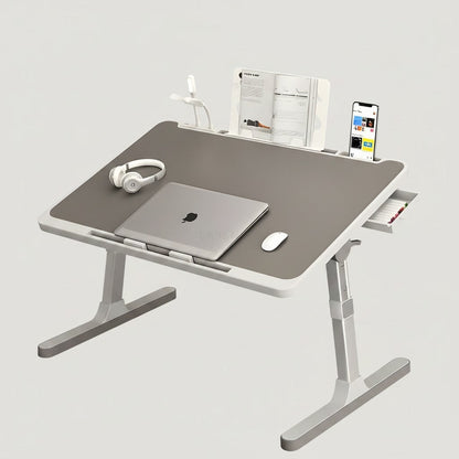 Versatile Bedside Laptop Stand with Storage and Adjustable Height