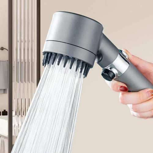 High Pressure Filtered Shower Head – 3 Spray Settings, Sleek Design