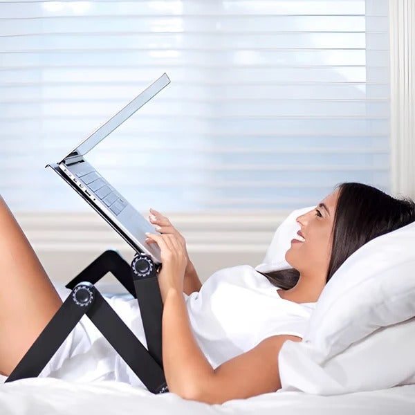 Versatile Laptop Elevation Stand with Removable Mouse Platform