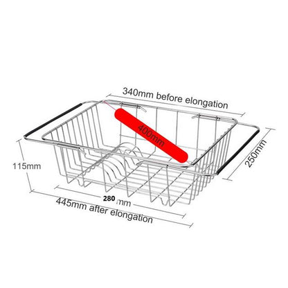 Versatile Stainless Steel Over-Sink Drying Rack