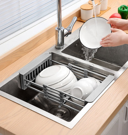 Versatile Stainless Steel Dish Drainer Rack for Your Kitchen