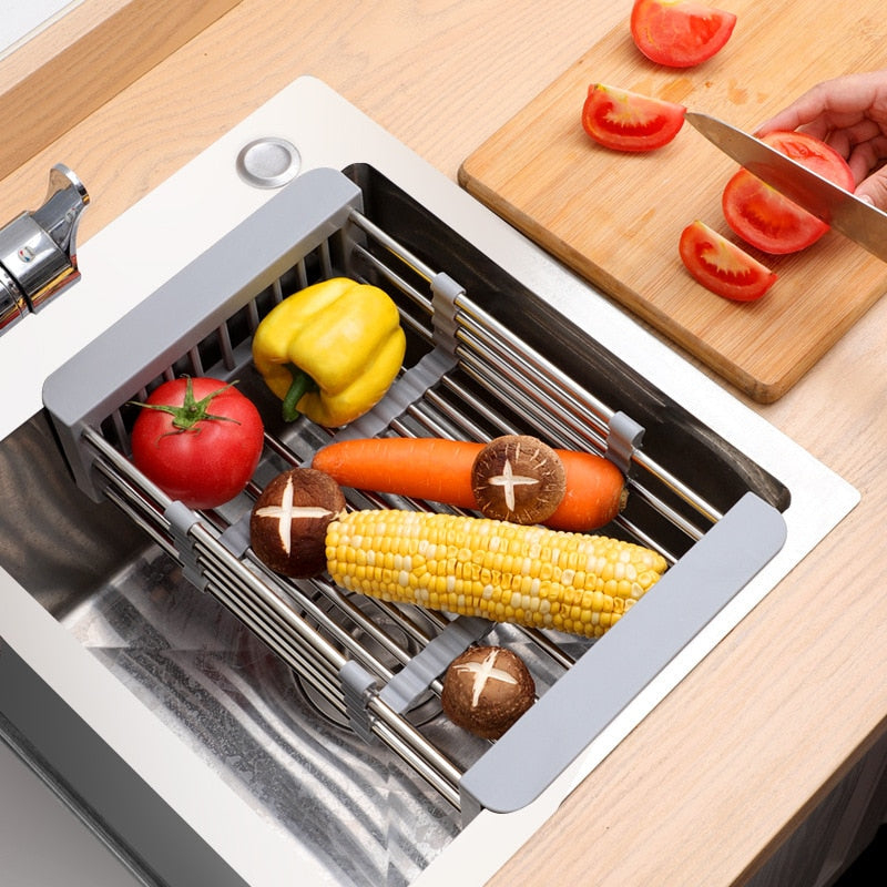 Versatile Stainless Steel Dish Drainer Rack for Your Kitchen