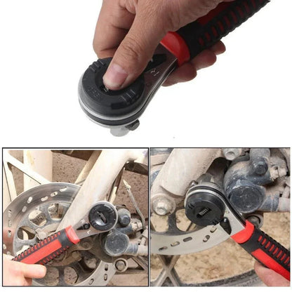 Adjustable Ratchet Wrench 6.5–22 mm | Chrome-Molybdenum Steel Tool