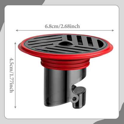 Compact Floor Drain with Backflow Protection – Stainless Steel & Silicone for Bathroom, Shower, and Kitchen