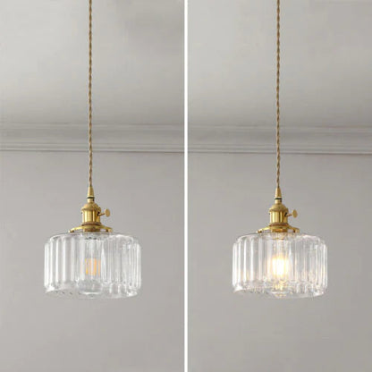 Celeste Vintage Pendant Light with Crystal Accents