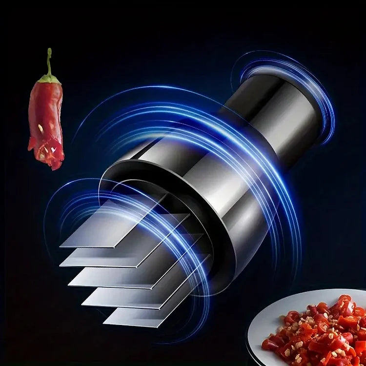 Onion and Garlic Chopper - Manual Press Cutter