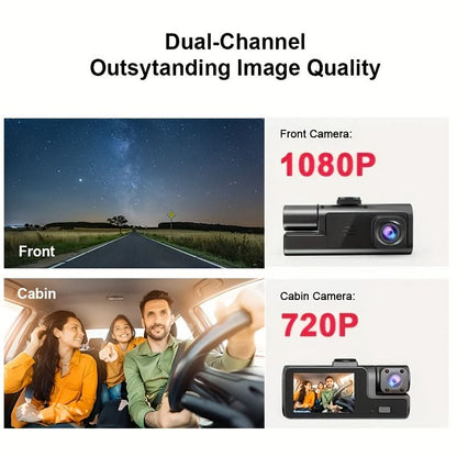 Wide-Angle Car Dashboard Camera