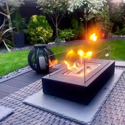 Portable Tabletop Fireplace for Bioethanol Fuel