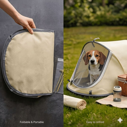 Foldable Pet Tent for Outdoor Use