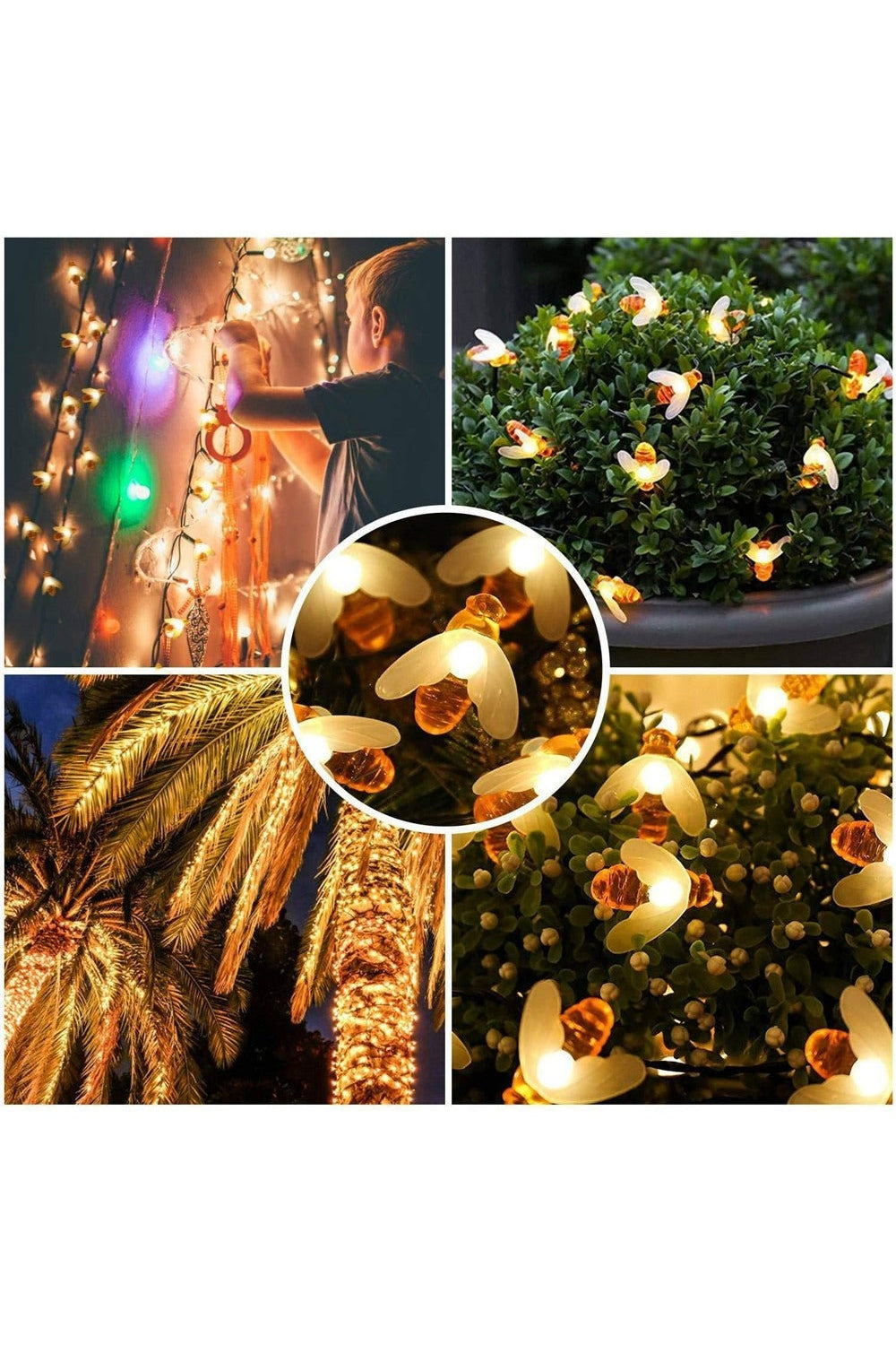 LED Fairy Lights with Bee Design