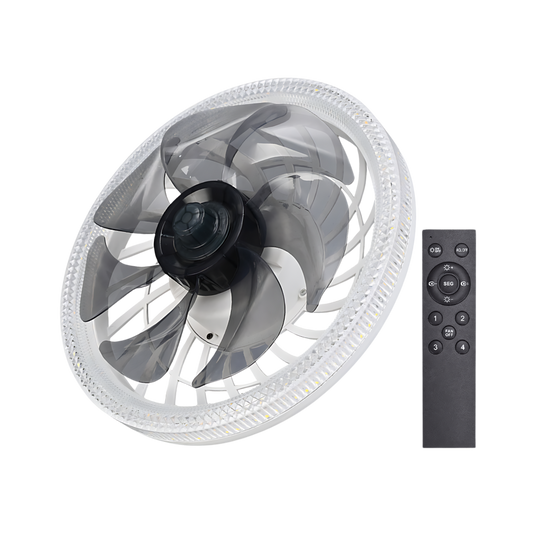 Stylish Ceiling Fan with Integrated Light and Remote Control