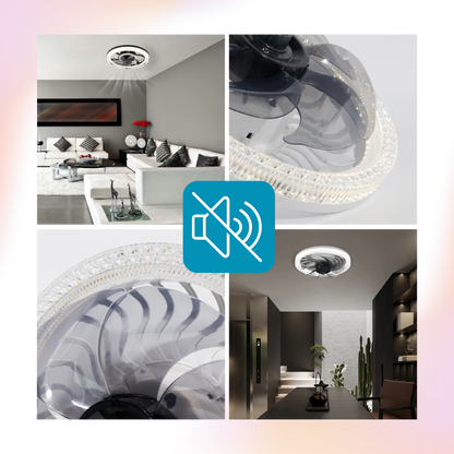 Stylish Ceiling Fan with Integrated Light and Remote Control