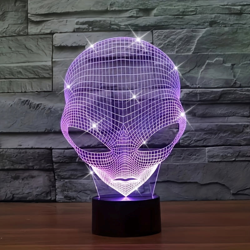 3D Alien LED Lamp with Touch Control and Color Changing Light