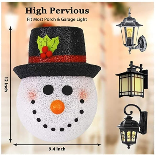 Porch Light Covers in Snowman Design