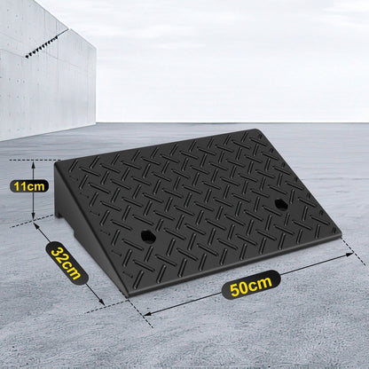 Rubber Access Ramp Set of 2 for Curbs - 3 Ton Capacity