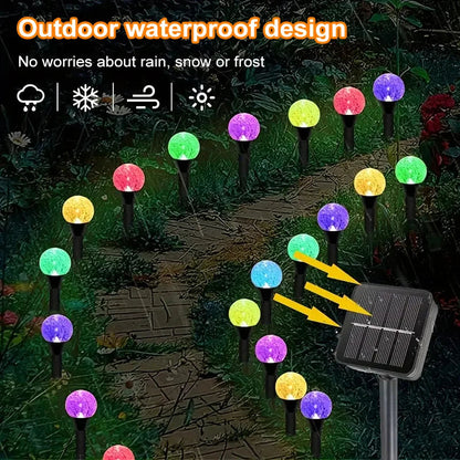 30 LED Solar String Lights | 8 Lighting Modes | Warm White or Multicolor | Perfect for Garden & Pathways