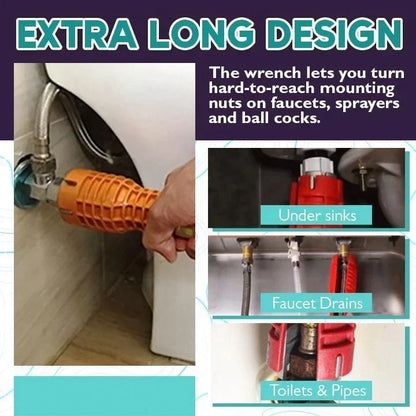 Extended Reach Wrench for Tight Spaces | Effortless Plumbing Solutions