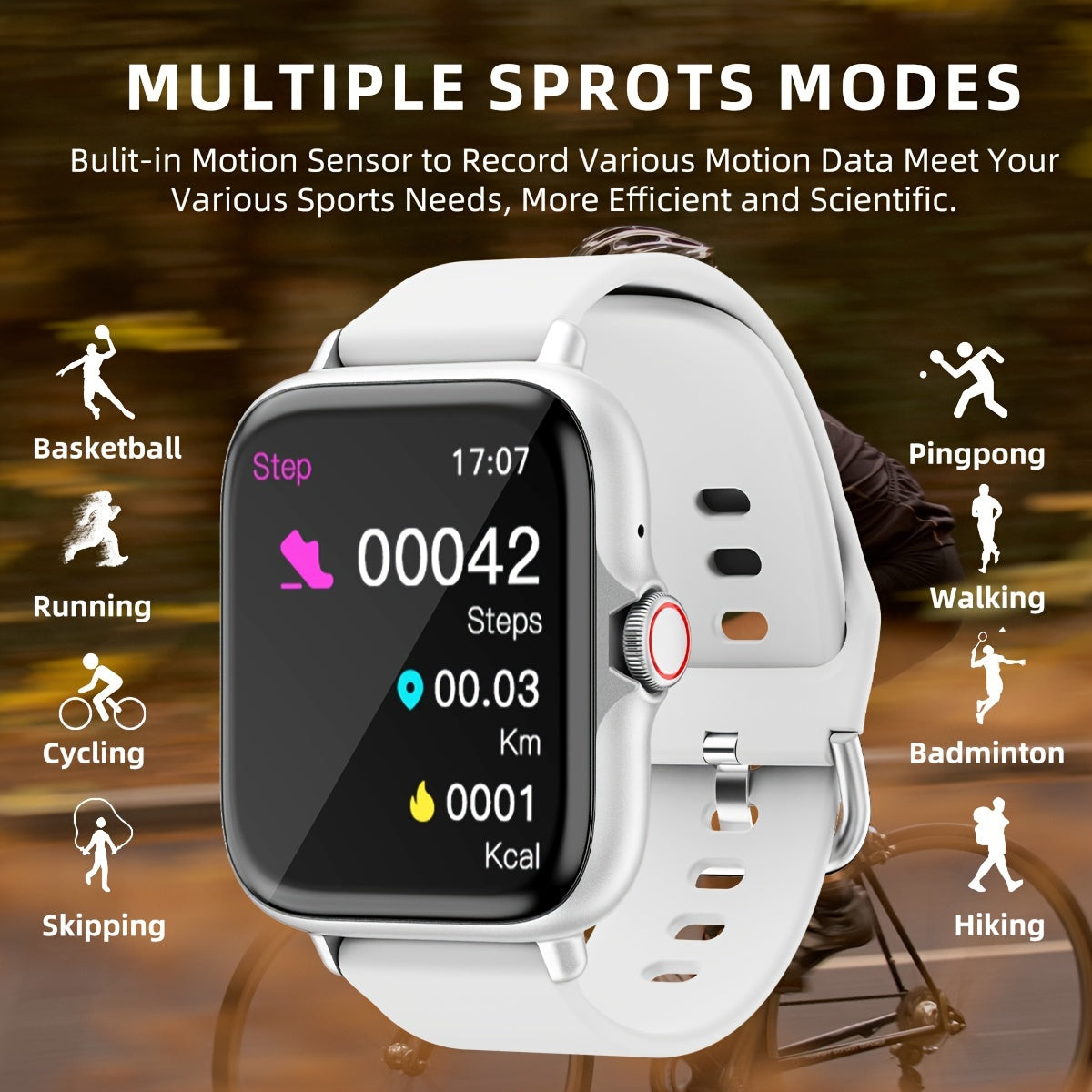 Stylish Smartwatch with Activity Tracker and Notifications - SmartFit Touch