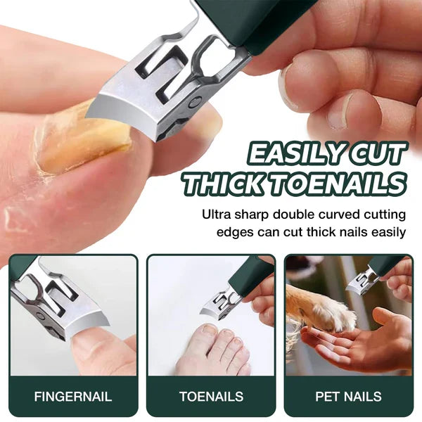 Ergonomic Nail Clipper with Protective Shield – NailMaster Pro