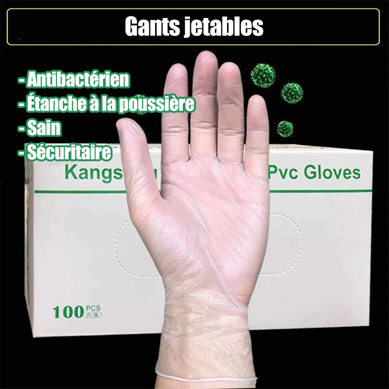 Disposable PVC Gloves - Antistatic - 50 Pairs