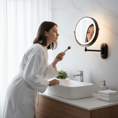 Rechargeable LED Makeup Mirror with Magnification
