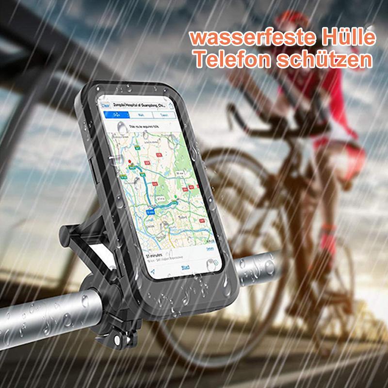 Waterproof Phone Mount with USB and 15W Wireless Charger for Bicycles