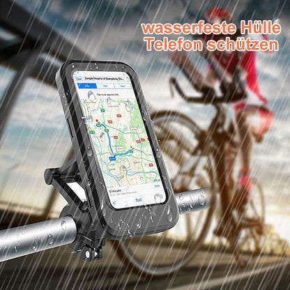 Waterproof Phone Mount with USB and 15W Wireless Charger for Bicycles