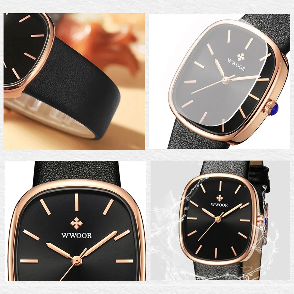Women's Quartz Watch in Luxury Leather Design