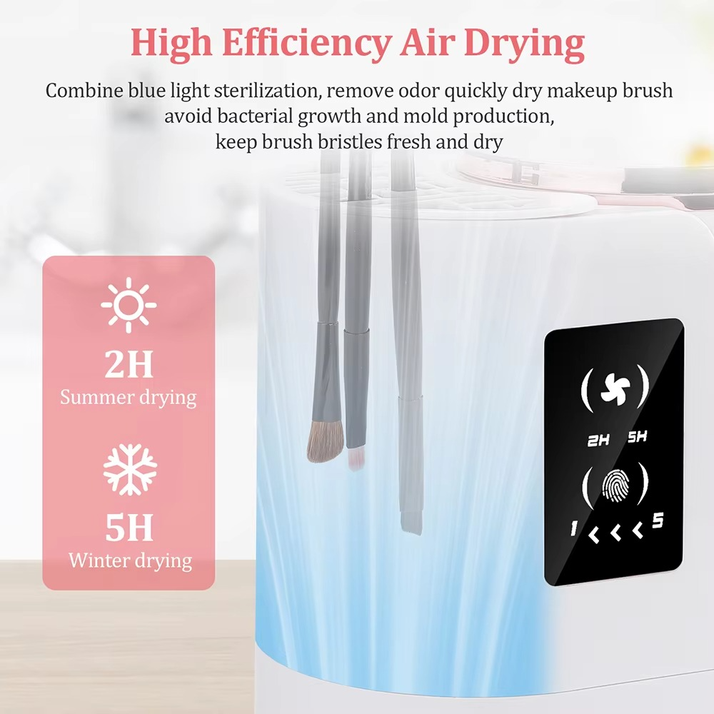 Quick Clean Makeup Brush Dryer and Cleaner