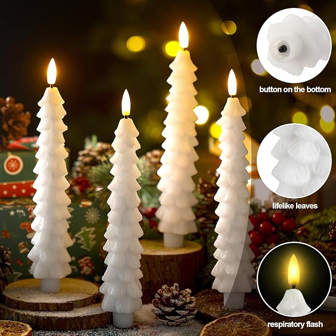 Flameless LED Candles with Remote – LumaGlow 3D Flickering Effect