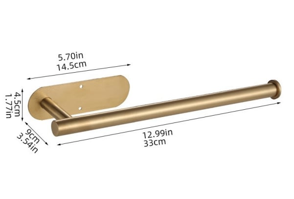 Stainless Steel Kitchen Towel Holder - Under Cabinet Mount