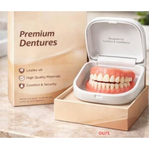 Affordable Flexible Comfort Denture Set for a Natural Smile
