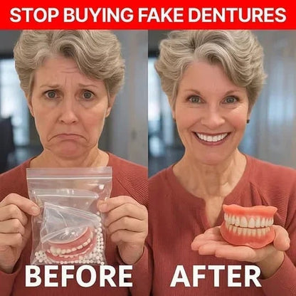 Affordable Flexible Comfort Denture Set for a Natural Smile