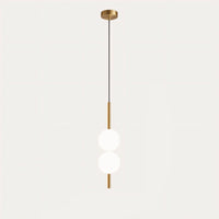 1 Light - 2 Balls - Brass - 3.9