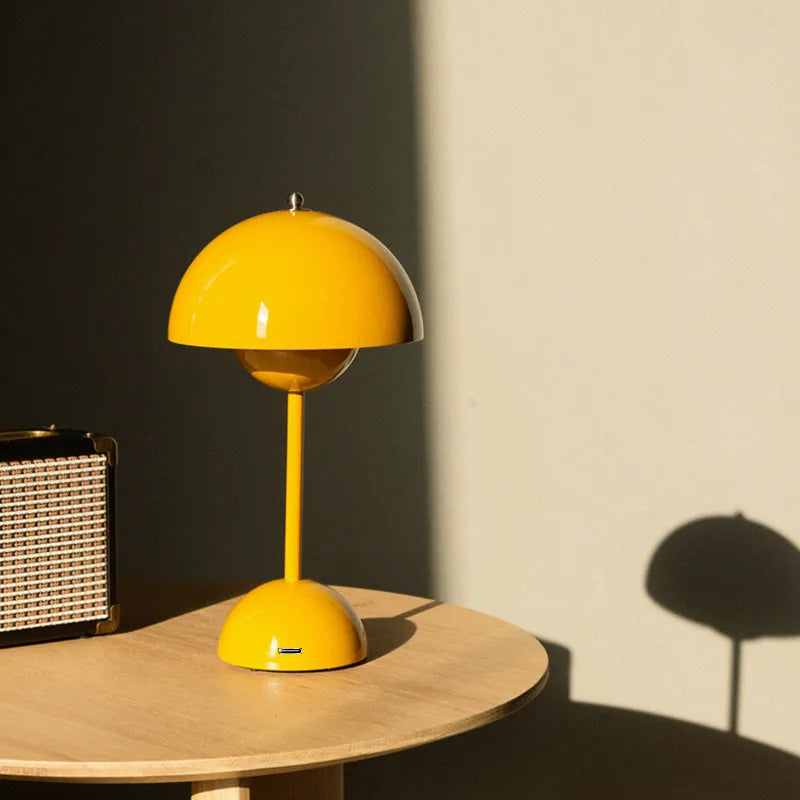USB Rechargeable LED Table Lamp | 3-Level Dimming | Scandinavian Style