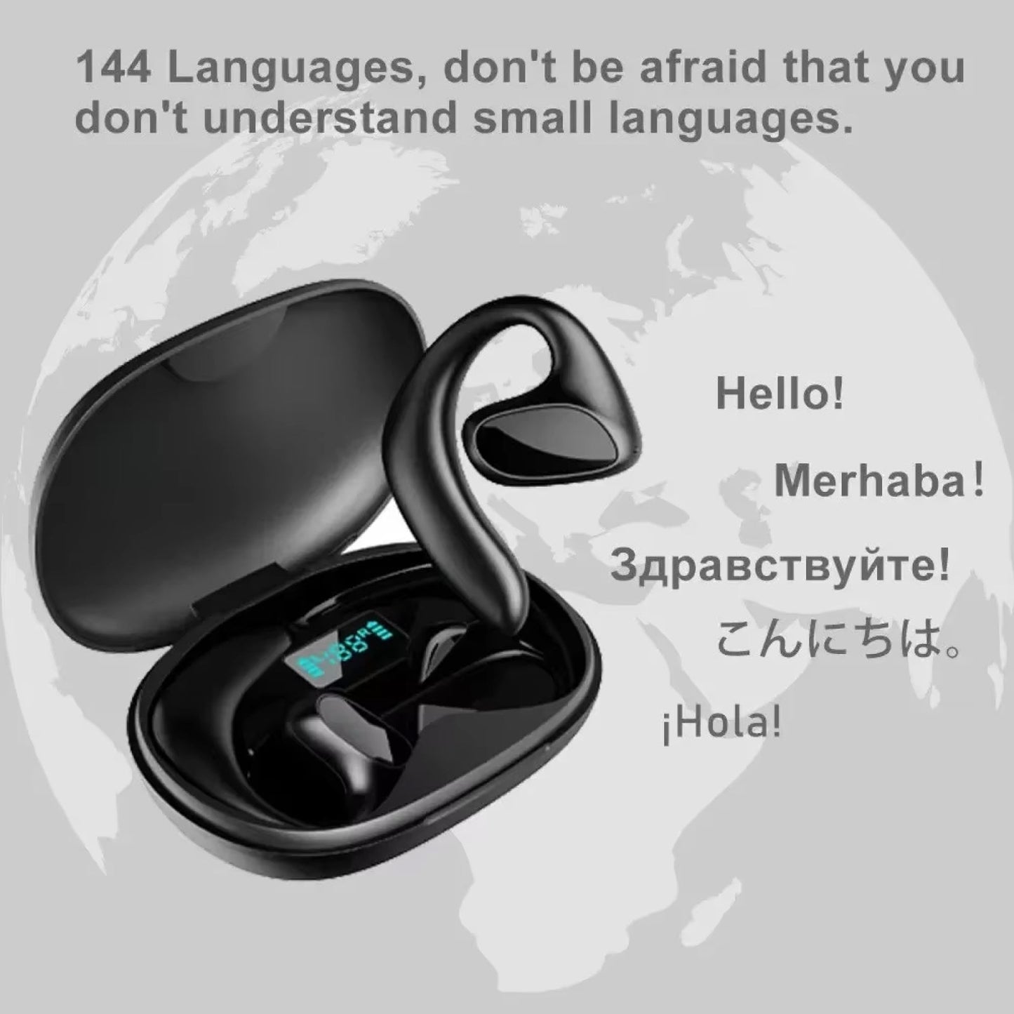 Real-Time Translator Earbuds with AI - Supports 144 Languages