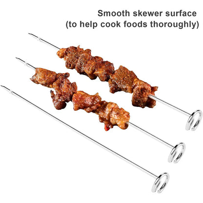 Stainless Steel Roasting Rack for Air Fryer with BBQ Skewers